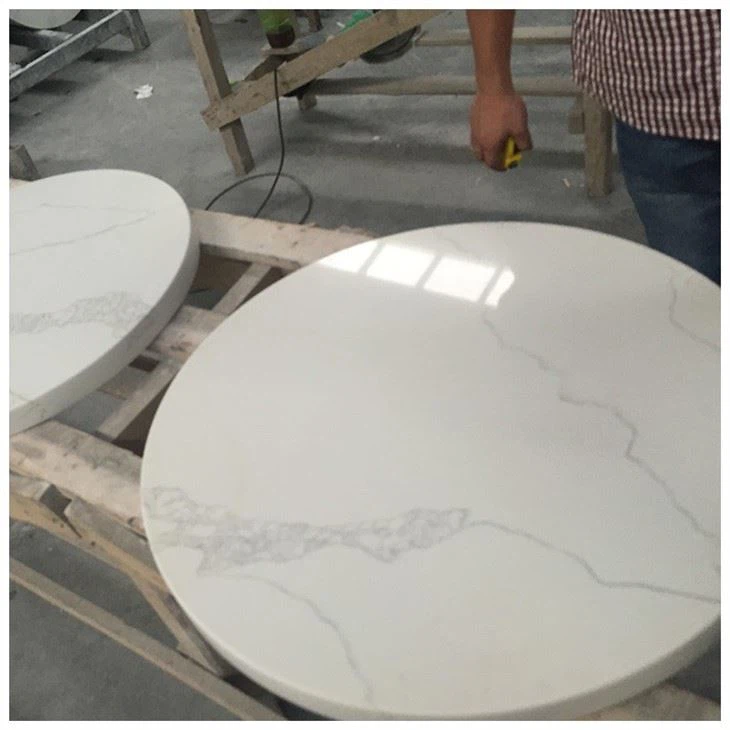 Calacatta Quartz Round Coffee Table