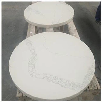 Kulaté křemenné stolní desky