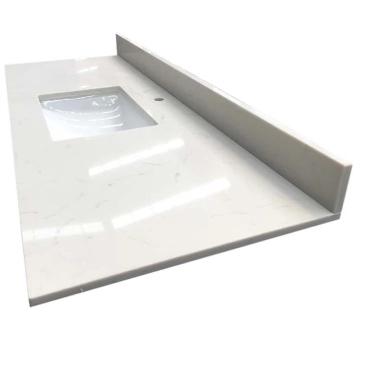 White Quartz Bathroom Countertops