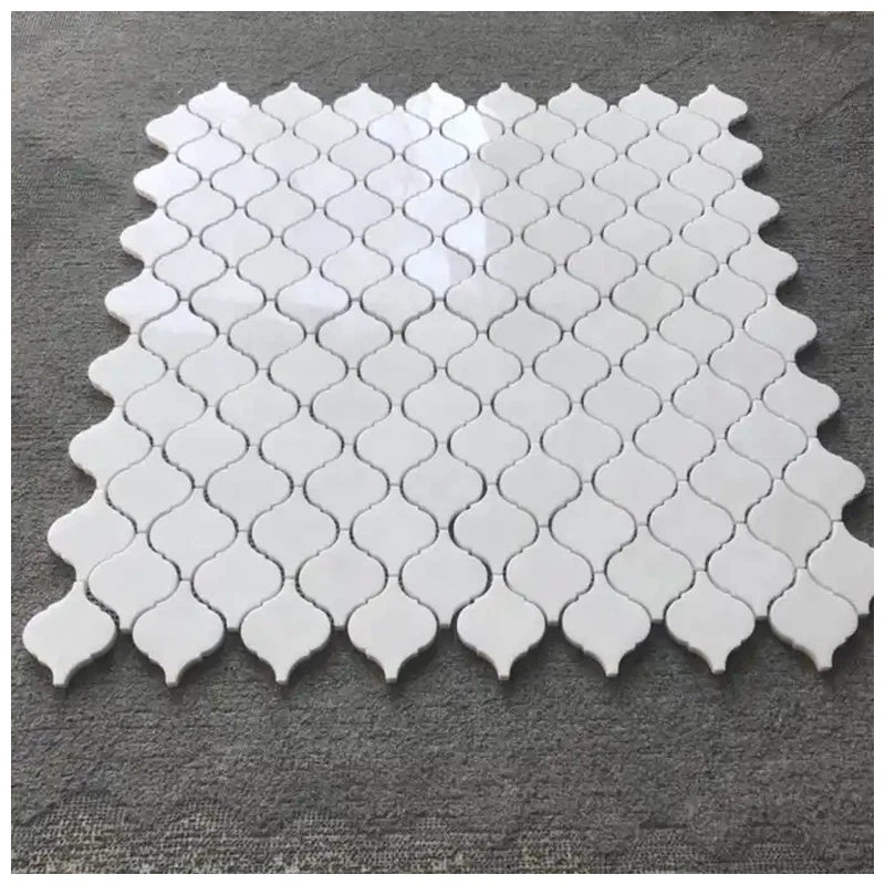 Thassos White Lantern Marble mosaic tile