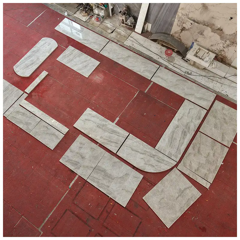 Taj Mahal Quartzite Leathered Kitchen Countertops
