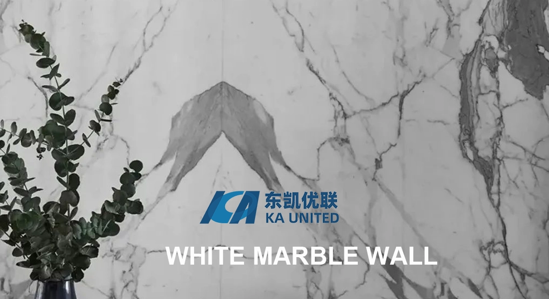 White Marble Wall Bookmatched designs-KA UNITED White Marble Wall Bookmatched designs-KA UNITED