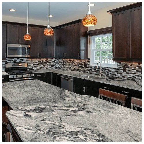 Viscount White Granite Kitchen Countertops-KA UNITED Viscount White Granite Kitchen Countertops-KA UNITED