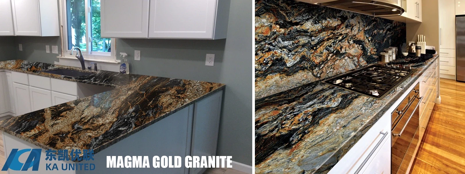 Magma Gold Granite Kitchen Countertop Projects By KA UNITED Magma Gold Granite Kitchen Countertop Projects By KA UNITED