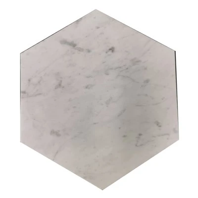 8'' Carrara Marble Hexagon Dlaždice