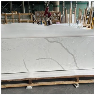 CALACATTA WHITE QUARTZ COTROUNTOPS